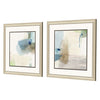 PI Studio Aquamarine Whispers Framed Art Set of 2