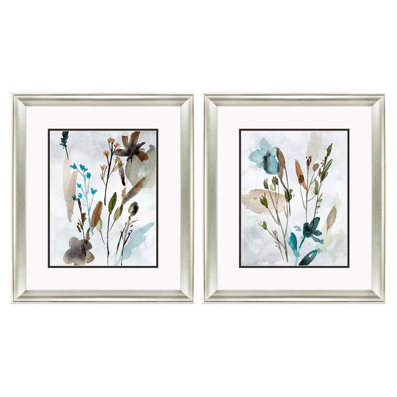 Wang Watercolor Wildflower Framed Art Set of 2