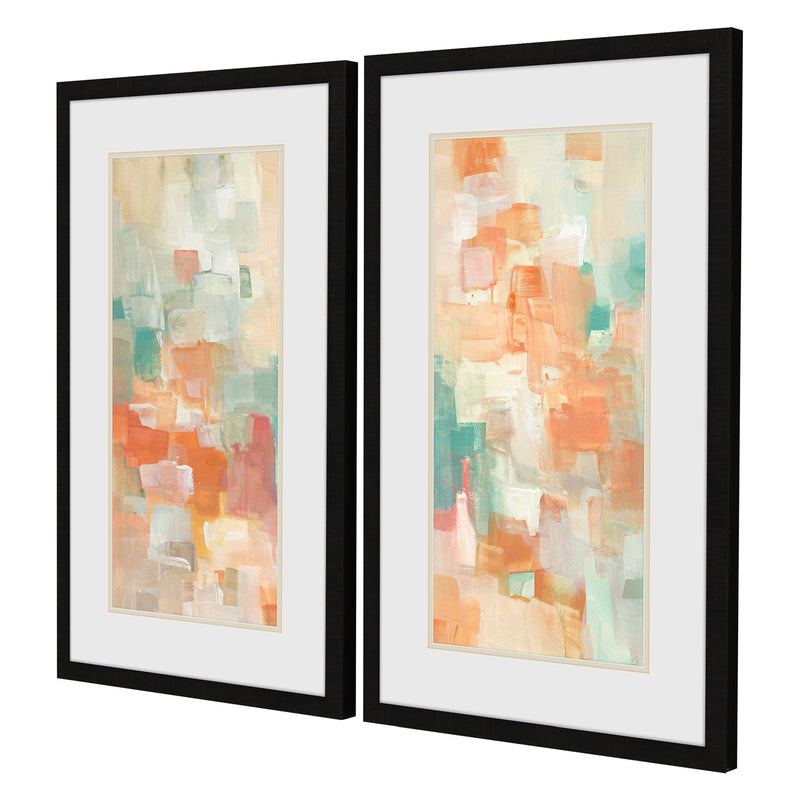 Loreth Retro ity Panel Framed Art Set of 2