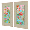 Swatland Flamingo Sunset Framed Art Set of 2