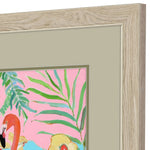 Swatland Flamingo Sunset Framed Art Set of 2