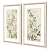 Black Golden Green Branches Framed Art Set of 2