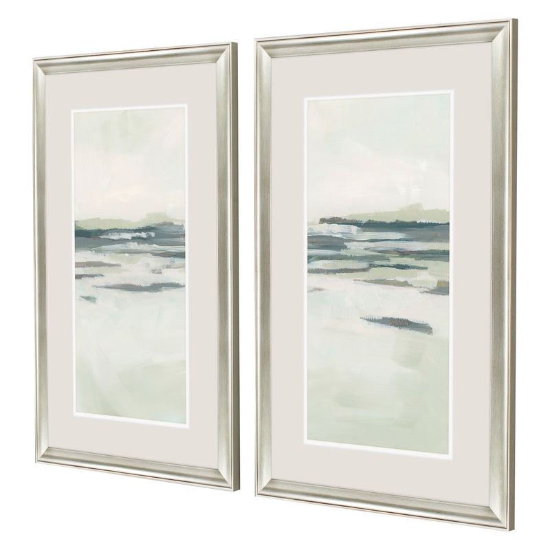 Vess Moss Coastline II Framed Art Set of 2