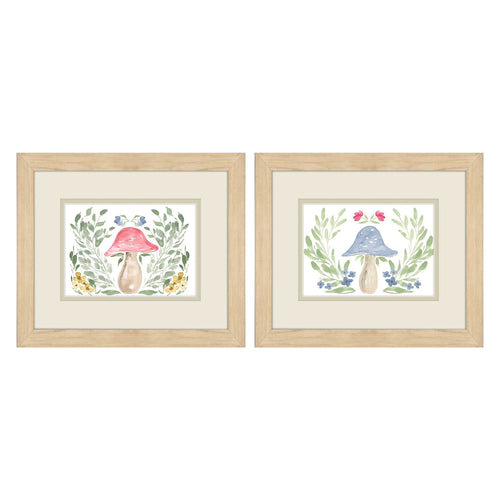 Price Mushroom Garden Framed Art Set of 2