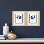 Nan Indigo Sketch Framed Art Set of 2