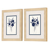 Nan Indigo Sketch Framed Art Set of 2