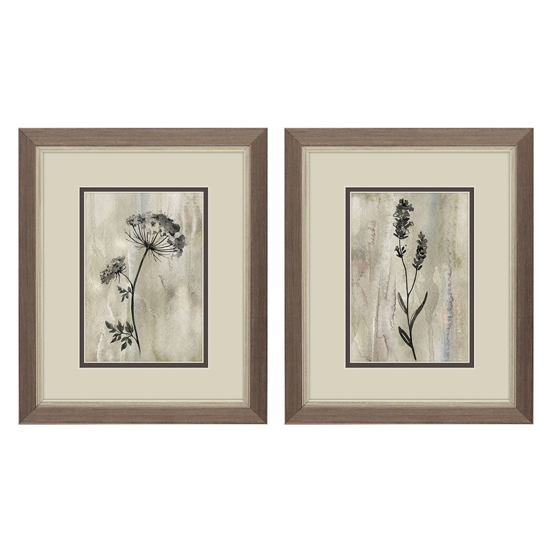 Knutsen Sumi-e Silhouette I Framed Art Set of 2