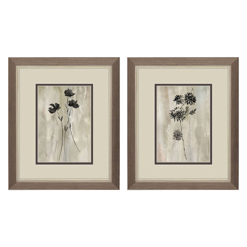 Knutsen Sumi-e Silhouette II Framed Art Set of 2