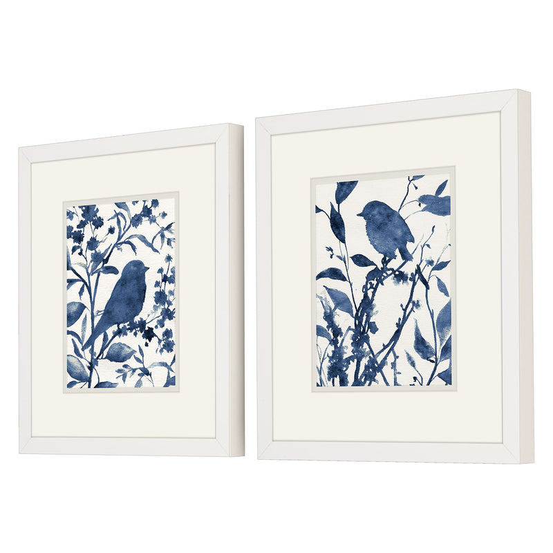 Robinson Bluebird Silhouette Framed Art Set of 2