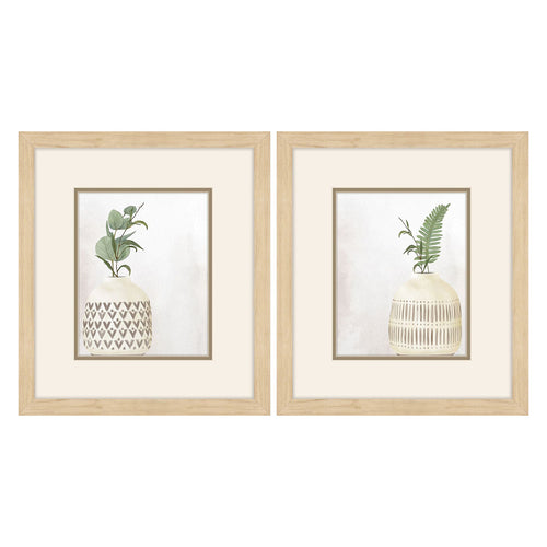 Allen Vases Framed Art Set of 2