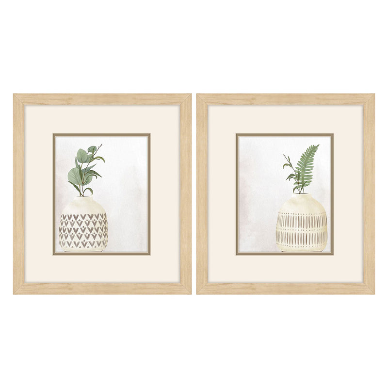 Allen Vases Framed Art Set of 2