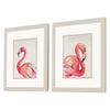 Pinto Watercolor Flamingo Framed Art Set of 2