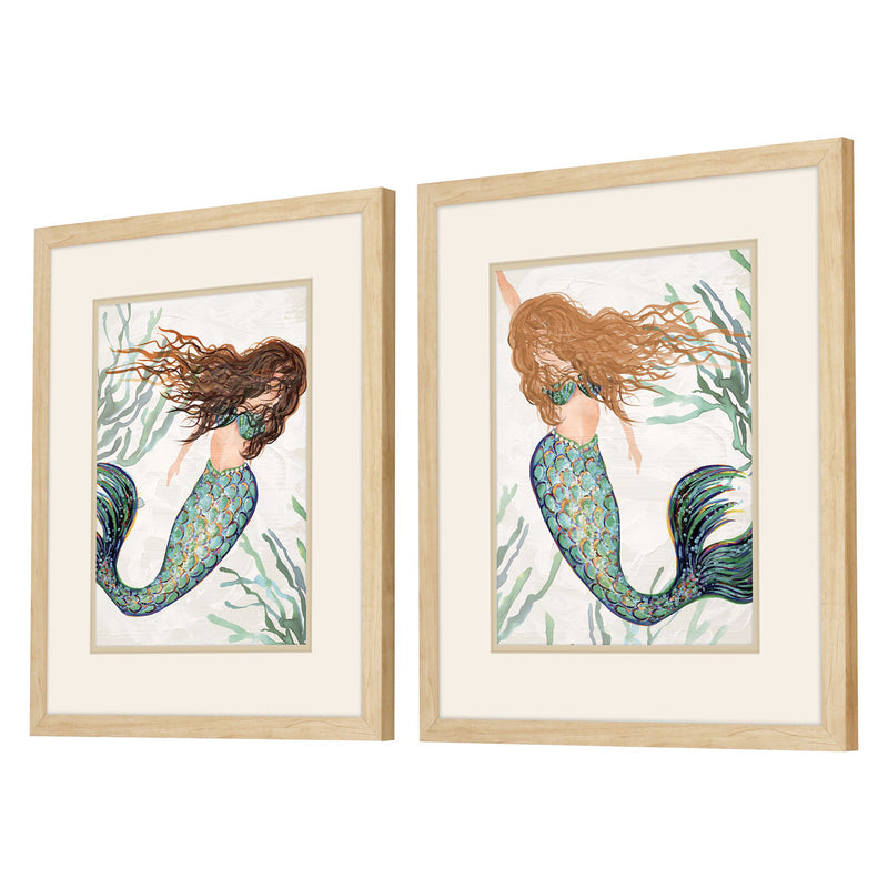 Christopher Mermaid Framed Art Set of 2