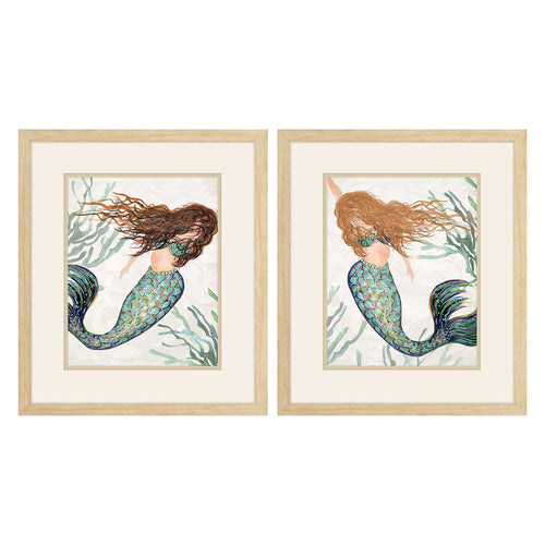 Christopher Mermaid Framed Art Set of 2