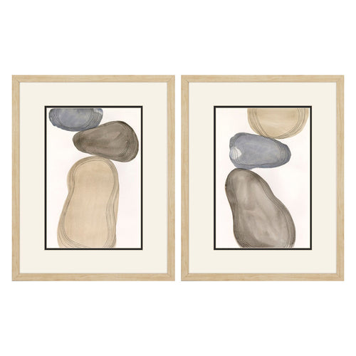 Marr River Rocks Framed Art Set of 2