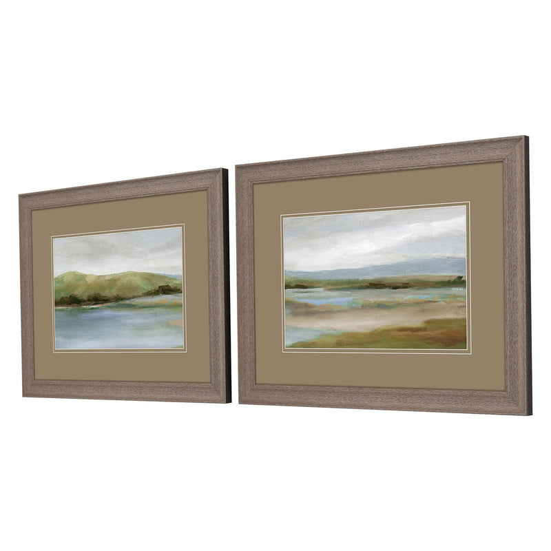 Robinson Foothills with Lakes Framed Art Set of 2