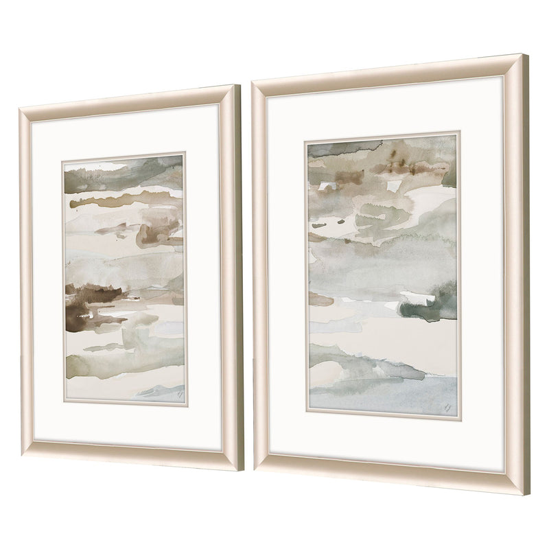 Loreth Many Layers Neutral Framed Art Set of 2