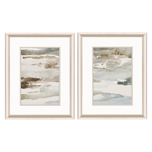 Loreth Many Layers Neutral Framed Art Set of 2