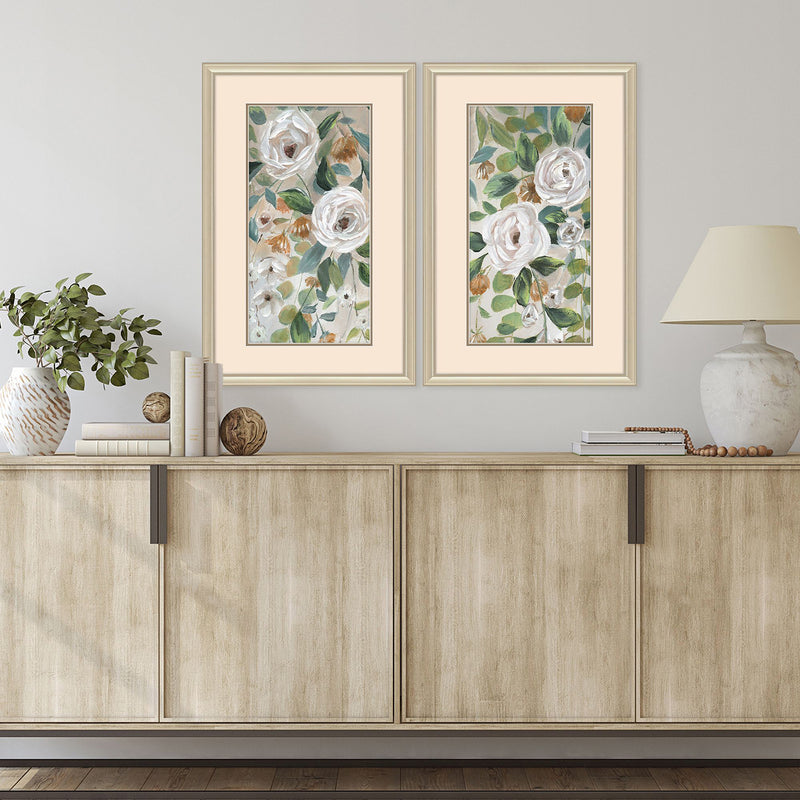 Nan Cascading Beauties Framed Art Set of 2