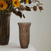 Chanterelle Ribbed Vase