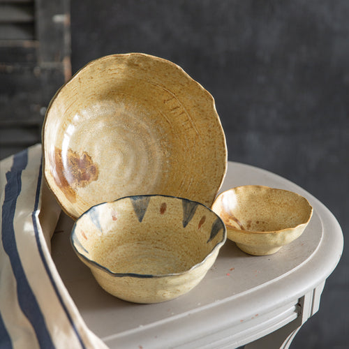 Pottery Bowl Set of 3