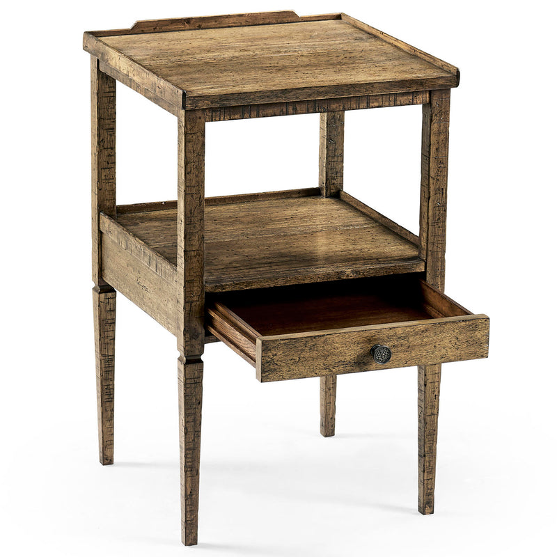 Jonathan Charles Casual Accents Driftwood Square End Table