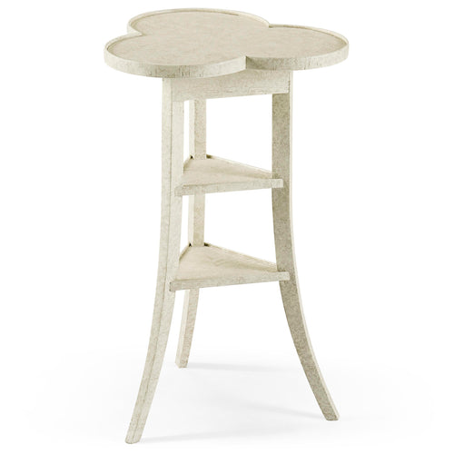 Jonathan Charles Casual Accents Driftwood Trefoil Side Table