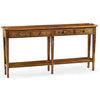 Jonathan Charles Casual Accents 4 Drawer Console Table