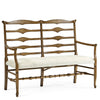 Jonathan Charles Casual Accents Driftwood Ladderback Bench