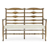 Jonathan Charles Casual Accents Driftwood Ladderback Bench