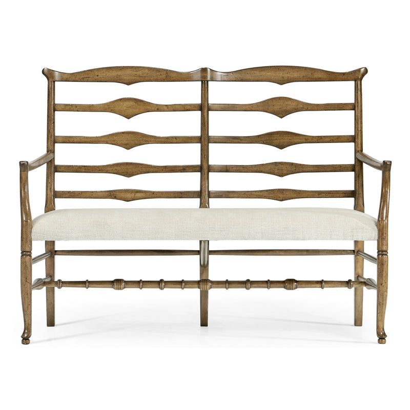 Jonathan Charles Casual Accents Driftwood Ladderback Bench