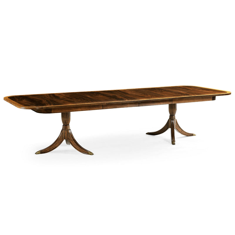 Jonathan Charles Windsor Regency Two-Leaf Dining Table