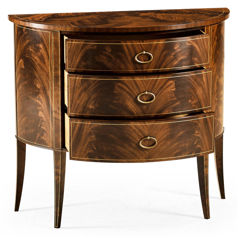 Jonathan Charles Knightsbridge Biedermeier Demilune Cabinet