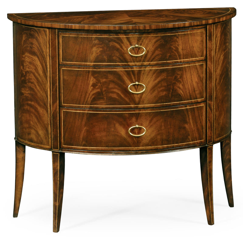 Jonathan Charles Knightsbridge Biedermeier Demilune Cabinet