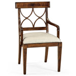 Jonathan Charles Buckingham Regency Curved Back Arm Chair