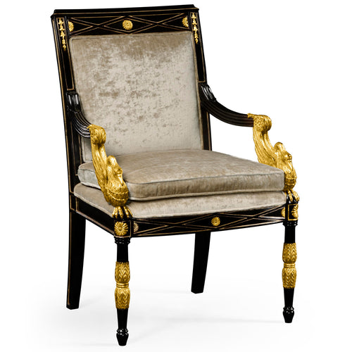 Jonathan Charles Tribeca Swan Arm Chair