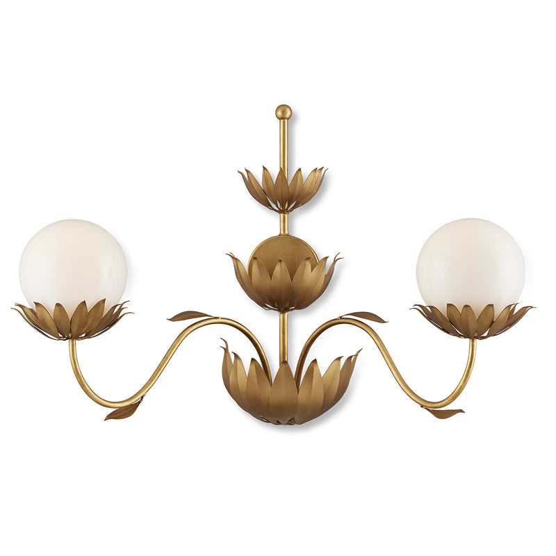 Currey & Co Mirasole Gold Wall Sconce