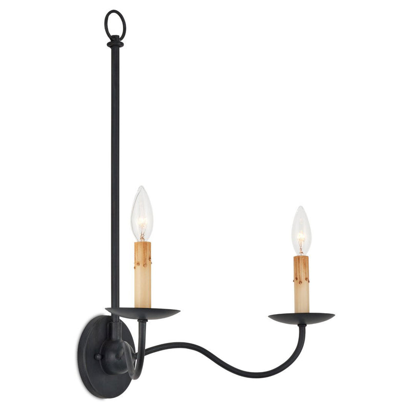 Currey & Co Saxon Double-Light Wall Sconce