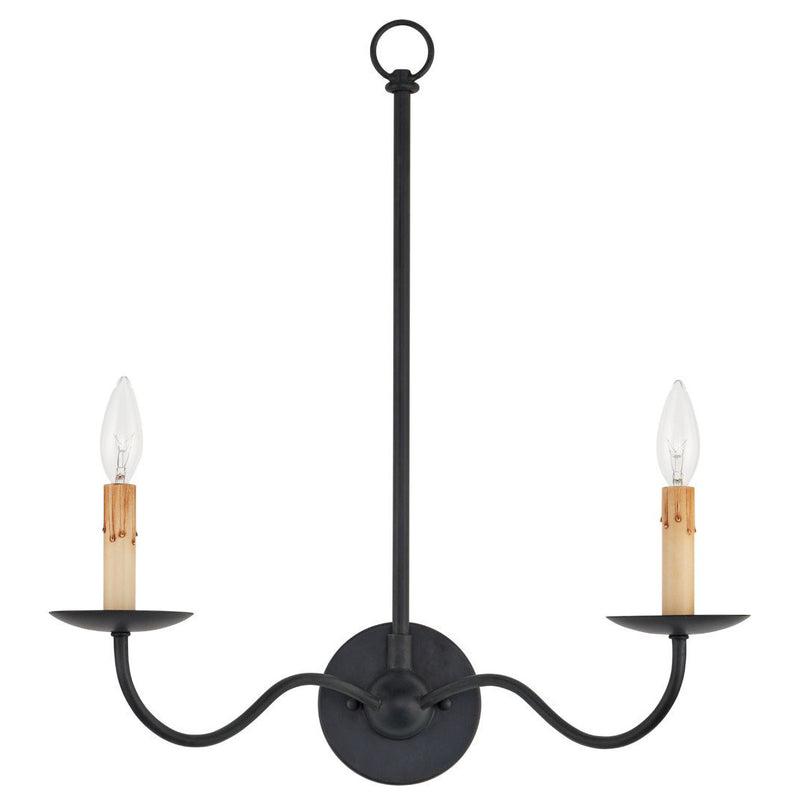 Currey & Co Saxon Double-Light Wall Sconce