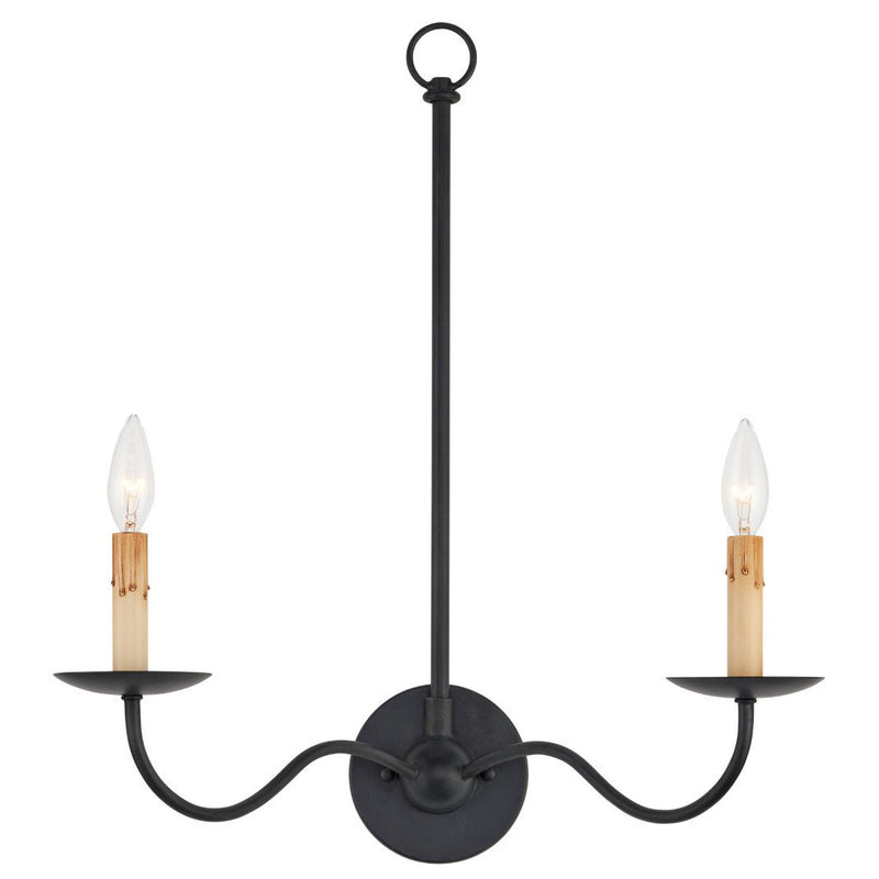 Currey & Co Saxon Double-Light Wall Sconce