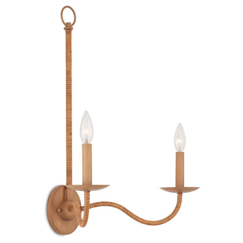 Currey & Co Saxon Double-Light Wall Sconce