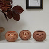 Grinning Pumpkin Votive Candle Holder Set of 6