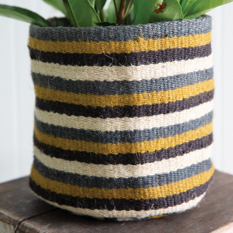 Curacao Striped Storage Planter