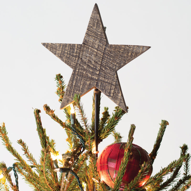 Christmas Star Wooden Tree Topper