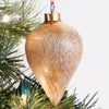 Turned Wood Christmas Ornament Set of 3