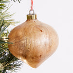 Turned Wood Christmas Ornament Set of 3