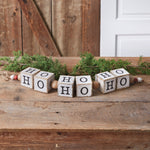 Ho Ho Ho String of Wood Blocks