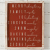 Christmas Words Wall Art