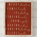 Christmas Words Wall Art