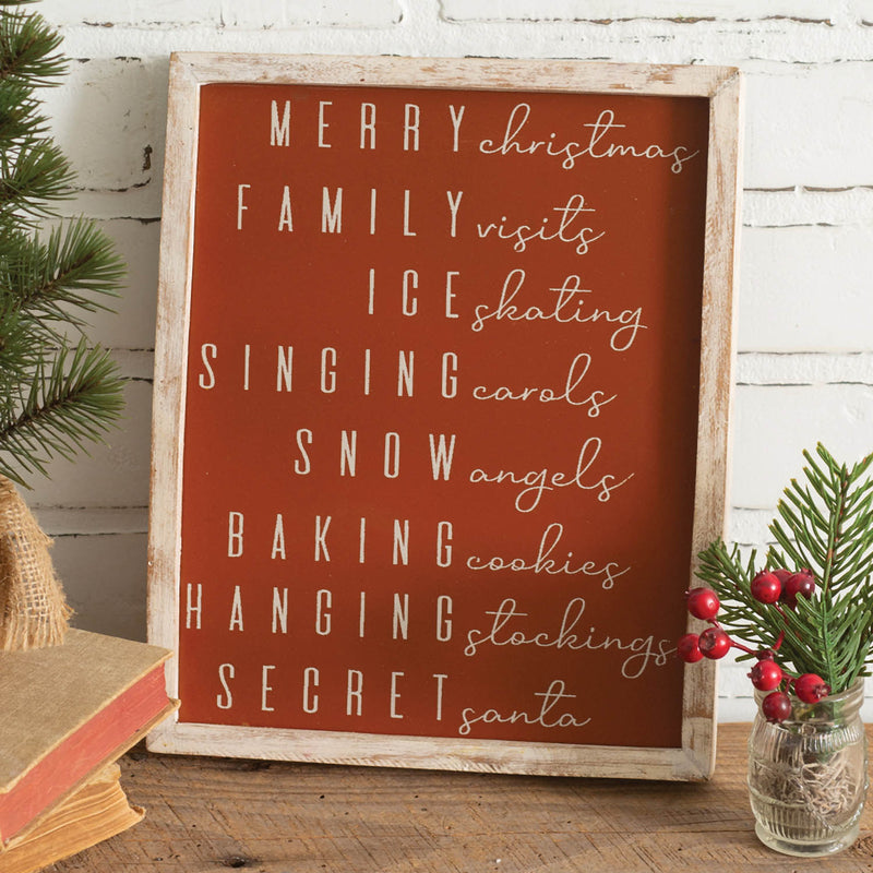 Christmas Words Wall Art